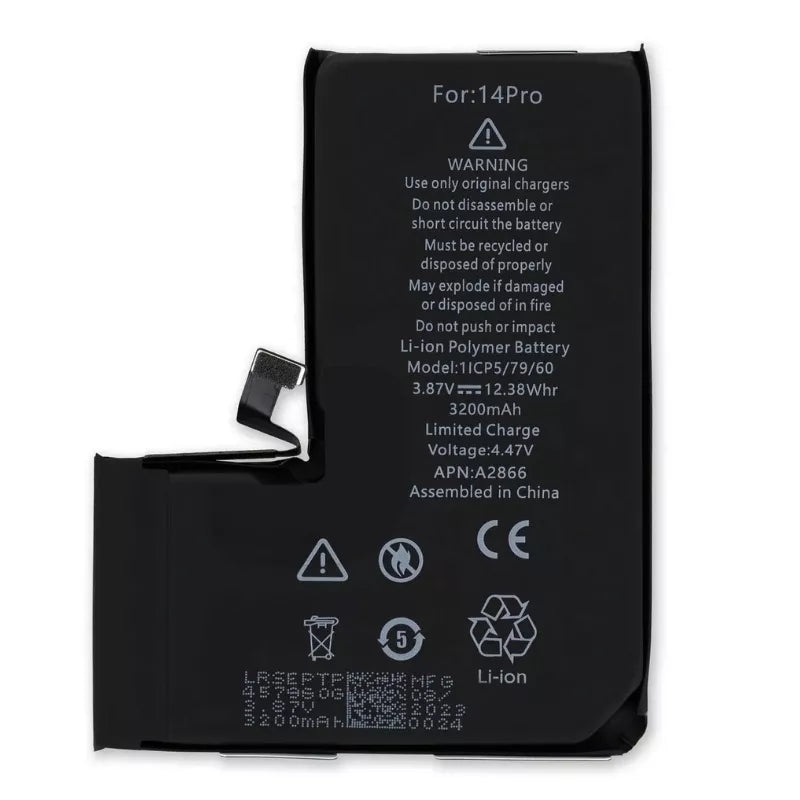 Batterie de qualité supérieure (puce TI) iPhone 14 Pro sans message d'erreur