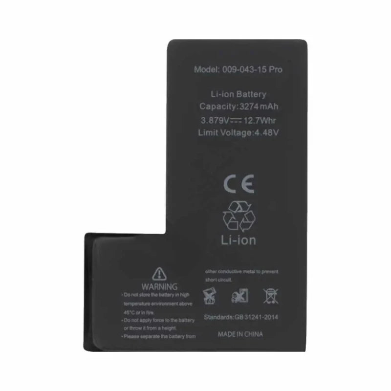 Batterie de qualité supérieure (puce TI) iPhone 15 Pro sans message d'erreur