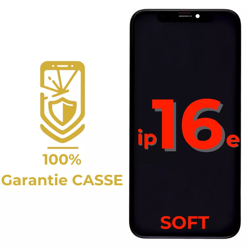 Garantie 100% CASSE-Ecran lcd iPhone 16E SOFT OLED bordures d'origine