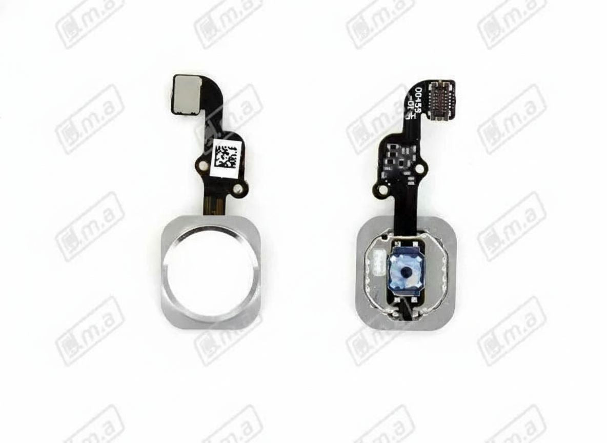 Bouton home avec plastique iPhone 6S/6S plus blanc