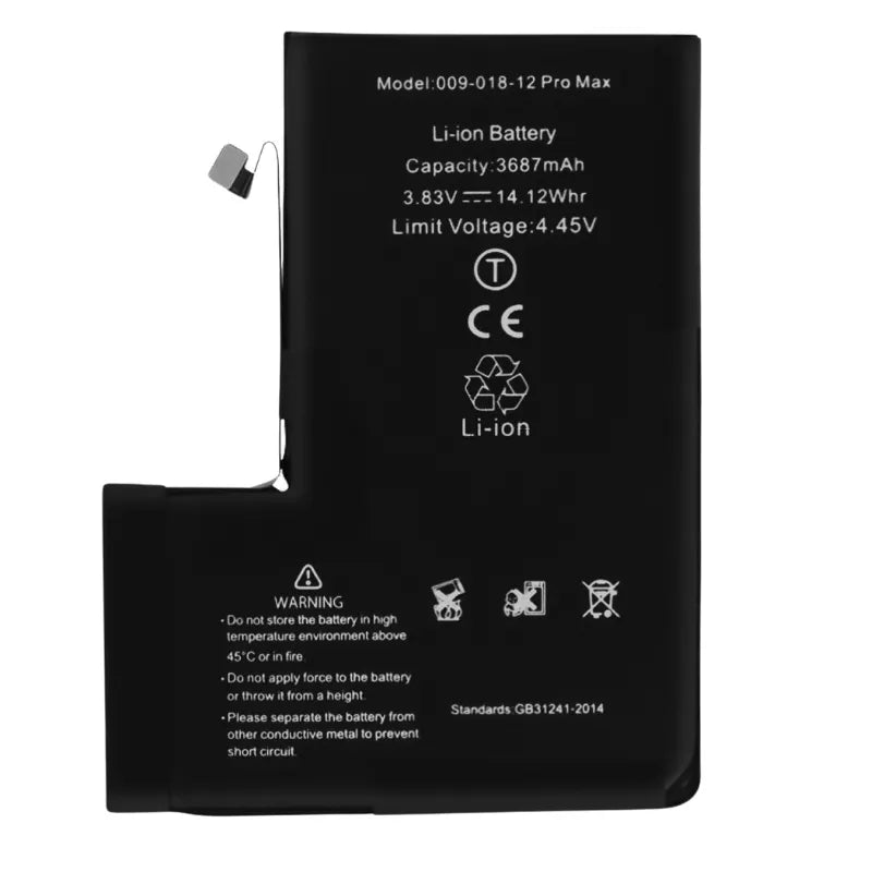 Batterie de qualité supérieure (puce TI) iPhone 12 Pro Max sans message d'erreur