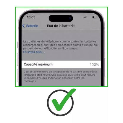 Batterie de qualité supérieure (puce TI) iPhone 13 Mini sans message d'erreur