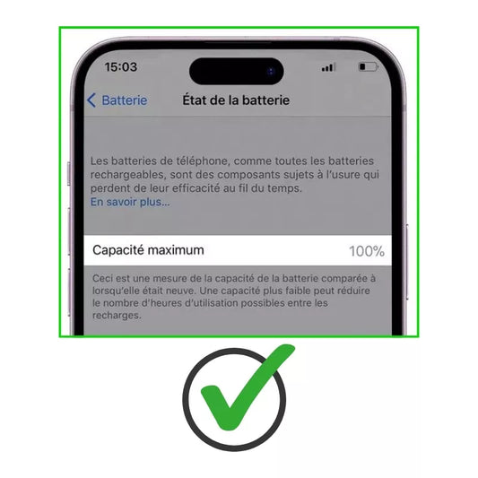 Batterie de qualité supérieure (puce TI) iPhone 13 Mini sans message d'erreur