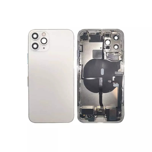 Chassis et face arrière complète avec nappes iPhone 11 Pro Max blanc