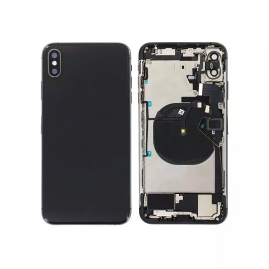 Chassis et face arrière complète avec nappes iPhone XS Max noir