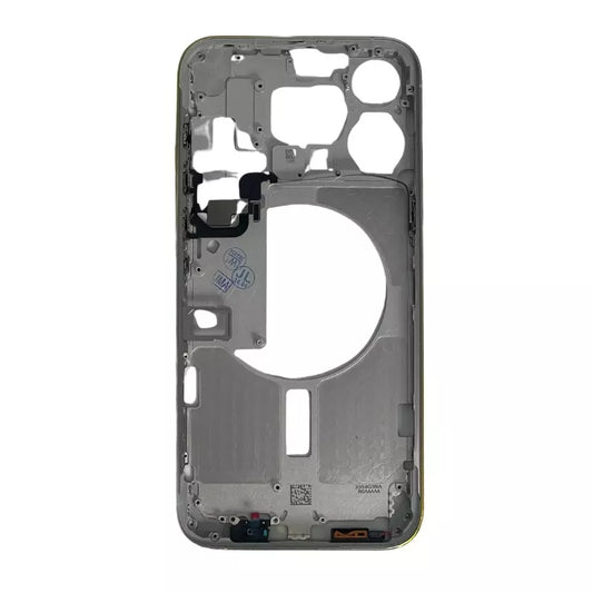 Chassis central avec nappe flex on/off et volume ORI iPhone 15 Pro titane naturel