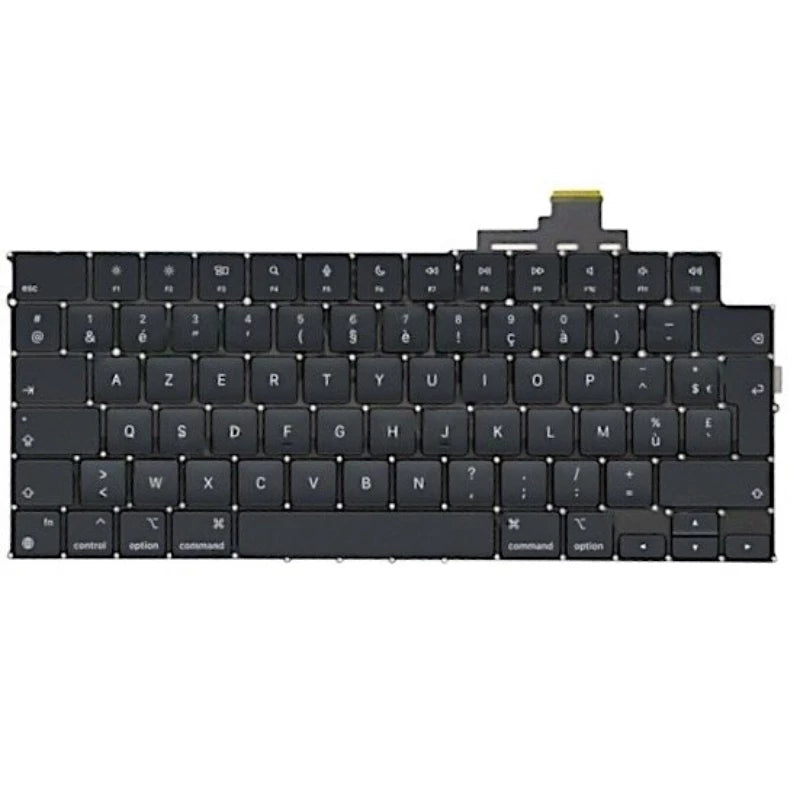 Clavier AZERTY MACBOOK AIR 13 A3113 / A2941, MACBOOK AIR 15.3 A3114 / A2681 noir