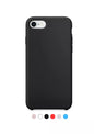 Housse-coque silicone rigide iPhone SE 2022/iPhone SE 2020/iPhone 8/iPhone 7 (Boite/blister) noir