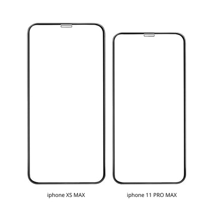 Lot de 10 films verre trempé avec cadre noir HOCO G5 iPhone XS Max/11 Pro Max (Boite/blister)